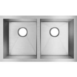 30 Inch Double Bowl Undermount Kitchen Sink - Top View view