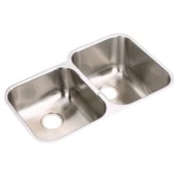 31 1/4 Inch Undermount Double Bowl Stainless Steel Kitchen Sink - Featured View view