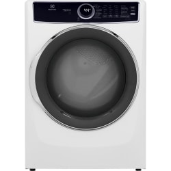27 Inch Electric Dryer  - Main-Image Front Load Perfect Steam? Electric Dryer with Predictive Dry? and Instant Refresh ? 8.0 Cu. Ft. White ELFE7537AW view