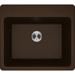 25 Inch Top Mount Single Bowl Laundry Sink  - 25 Inch Drop-In Single Laundry Sink with Perfect Drain view