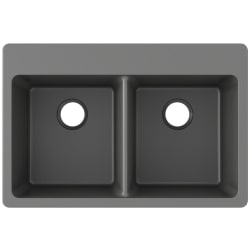 22 Inch Drop-In Double Bowl Kitchen Sink  - Elkay Quartz Classic® " Equal Double Bowl Drop-In Kitchen Sink view