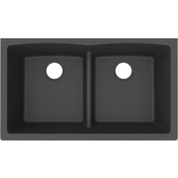 19 Inch Undermount Double Bowl Kitchen Sink  - Elkay Quartz Classic® Double Bowl Undermount Kitchen Sink with Aqua Divide view