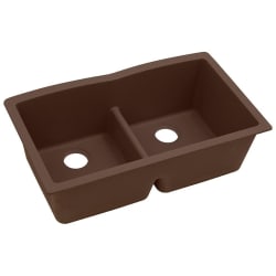 33 Inch Double Bowl Undermount Kitchen Sink  - Mocha Main View view