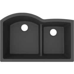 22 Inch Undermount 60/40 Double Bowl Kitchen Sink  - Elkay Quartz Classic® 60/40 Double Bowl Undermount Kitchen Sink with Aqua Divide view