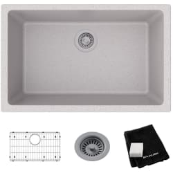 18 Inch Undermount Single Bowl Kitchen Sink  - Elkay Quartz Classic® Single Bowl Undermount Kitchen Sink Kit view