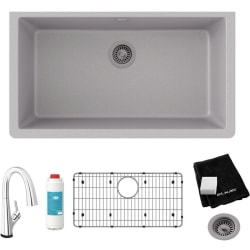 18 Inch Undermount Single Bowl Kitchen Sink  - 18 Inch Undermount Single Bowl Kitchen Sink with Accessories view