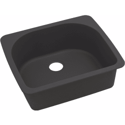 25 Inch Drop-In Sink - Black view