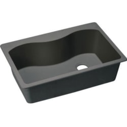 33 Inch Drop-In Kitchen Sink - Black view