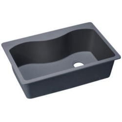 33 Inch Drop-In Kitchen Sink - Dusk Gray view