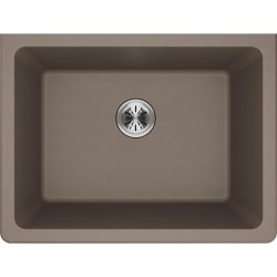 25 Inch Undermount Single Bowl Laundry Sink  - 25 Inch Undermount Single Laundry Sink with Perfect Drain view