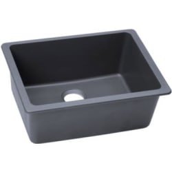 25 Inch Undermount Kitchen Sink - Dusk Gray view