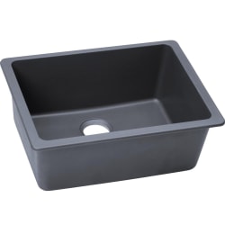 25 Inch Single Bowl Undermount Kitchen Sink  - Dusk Gray Main View view