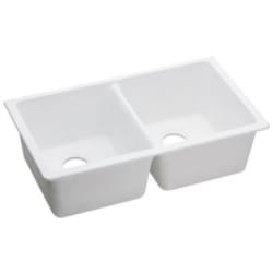 33 Inch Undermount Kitchen Sink  - White view
