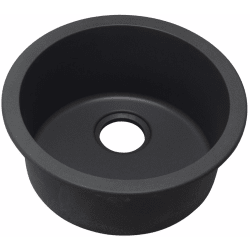 18 Inch Drop-In/Undermount Bar Sink  - Black view