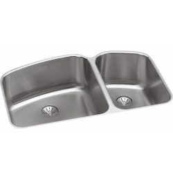 21 Inch Undermount Double Bowl Stainless Steel - Front View view