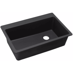 33 Inch Drop-In Sink  - Black view