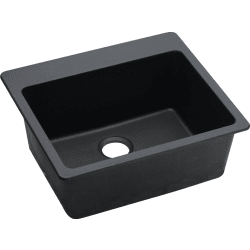 25 Inch Drop-In Sink - Black view