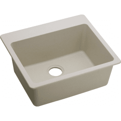 25 Inch Drop-In Sink - Bisque view