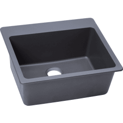 25 Inch Drop-In Sink  - Dusk Gray view