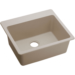 25 Inch Drop-In Sink  - Putty view
