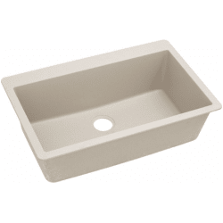 33 Inch Drop-In Sink - Bisque view