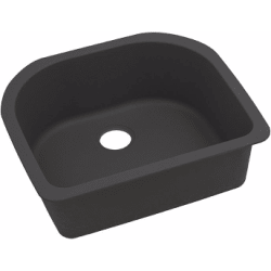 25 Inch Undermount Sink - Black view