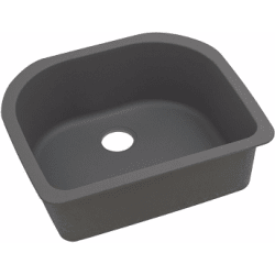 25 Inch Undermount Sink  - Dusk Gray view