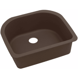 25 Inch Undermount Sink  - Mocha view