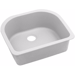 25 Inch Undermount Sink  - White view