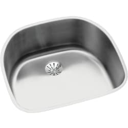 21 1/4 Inch Single Bowl Undermount Kitchen Sink  - Elkay Lustertone® Classic Stainless Steel Single Bowl Undermount Kitchen Sink with Perfect Drain® view