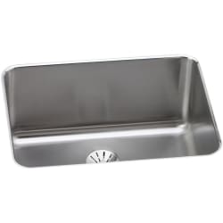 25 Inch Classic Single Bowl Undermount Kitchen Sink - Elkay Lustertone® Classic Stainless Steel Single Bowl Undermount Kitchen Sink with Perfect Drain® view