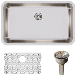 19 Inch Undermount Single Bowl Stainless Steel Sink  - Elkay Lustertone® Classic Stainless Steel Single Bowl Undermount Kitchen Sink with Perfect Drain® view