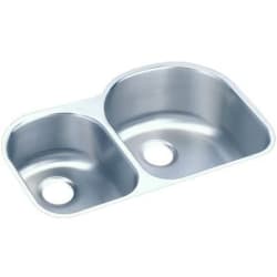 31 1/4 Inch Undermount Double Bowl Stainless Steel Kitchen Sink  - Featured View view