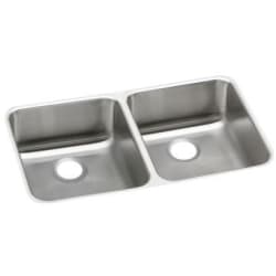 32 Inch Undermount Stainless Steel Double Bowl Sink - Featured View view