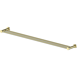 Emerald Bay Double Towel Rail: Polished Gold - Emerald Bay Double Towel Rail view