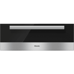 30 Inch Warming Drawer - ESW6880 PureLine Clean Touch Steel w Black Glass Front view
