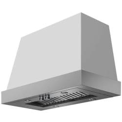 Custom Wall Mount Range Hood  - TORINO 48 Inch Custom Wall Mount Range Hood in Angled View view