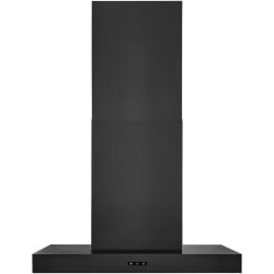Convertible Wall Mount T-Style Chimney Range Hood  - 36-Inch Convertible T-Style Wall Mount Chimney Range Hood w/ LED Light, Black Stainless Steel view