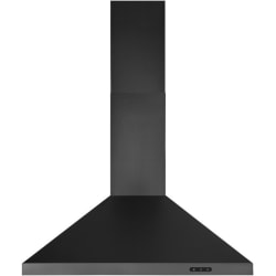 Convertible Wall Mount Chimney Range Hood - Black Stainless Steel Finish view