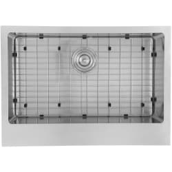 30 Inch Undermount Stainless Steel Single Bowl Apron Kitchen Sink  - 30 Inch Apron Front Single Bowl Kitchen Sink with 16 Gauge Stainless Steel view