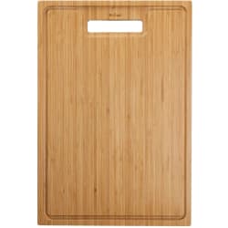 Solid Bamboo Cutting Board  - Solid Bamboo Cutting Board with Built-In Grooves view