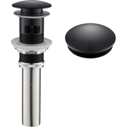 Pop Up Drain for Bathroom Sink  - Pop-Up Drain for Bathroom Sink with Overflow in Matte Black view