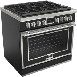 36 Inch Freestanding Dual Fuel Range  - 36 Inch Freestanding Dual Fuel Range with 6 Sealed Brass Burners view