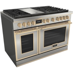 48 Inch Freestanding Dual Fuel Range  - 48 Inch Freestanding Dual Fuel Range with 6 Sealed Brass Burners view
