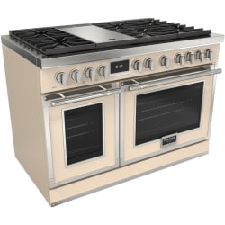 48 Inch Freestanding Dual Fuel Range  - 48 Inch Freestanding Dual Fuel Range with 6 Sealed Brass Burners view