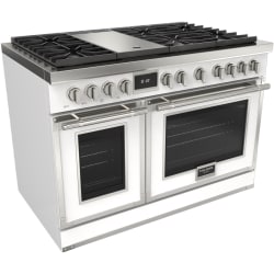 48 Inch Freestanding Dual Fuel Range  - 48 Inch Freestanding Dual Fuel Range with 6 Sealed Brass Burners view