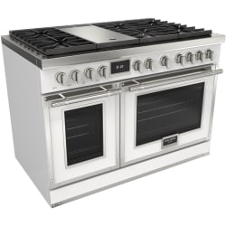 48 Inch Freestanding Dual Fuel Range  - 48 Inch Freestanding Dual Fuel Range with 6 Sealed Brass Burners view