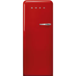 24 Inch Top Freezer Refrigerator  - '50s Style Fridge with Ice Compartment, Red, Left-Hand Hinge, 24'' Width view