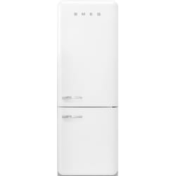 28 Inch Freestanding Bottom Mount Refrigerator - 50's Style 'No Frost' Fridge-freezer, White Right Hand Hinge Energy Efficiency Class A++ view