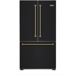 36 Inch Freestanding French Door Refrigerator  - French Door Refrigerator Bottom Mount Freezer view